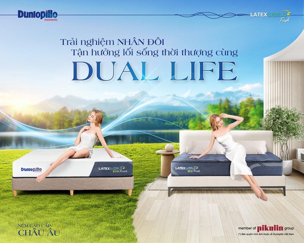 Nệm Cao Su Sử Dụng 2 Mặt Từ Dunlopillo Châu Âu