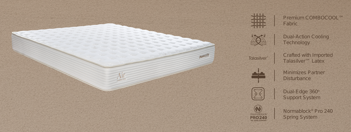 Nệm lò xo Dunlopillo CoolSilk Zen Air