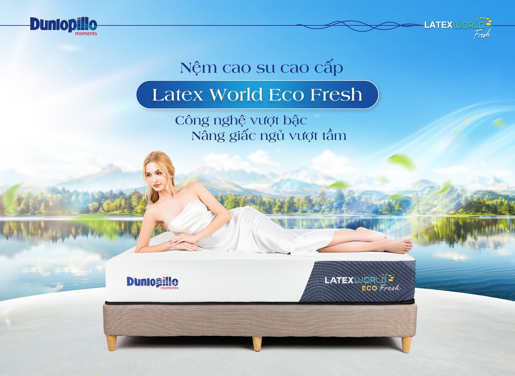 Công nghệ vượt bậc của Nệm cao su cao cấp Latex World Eco Fresh