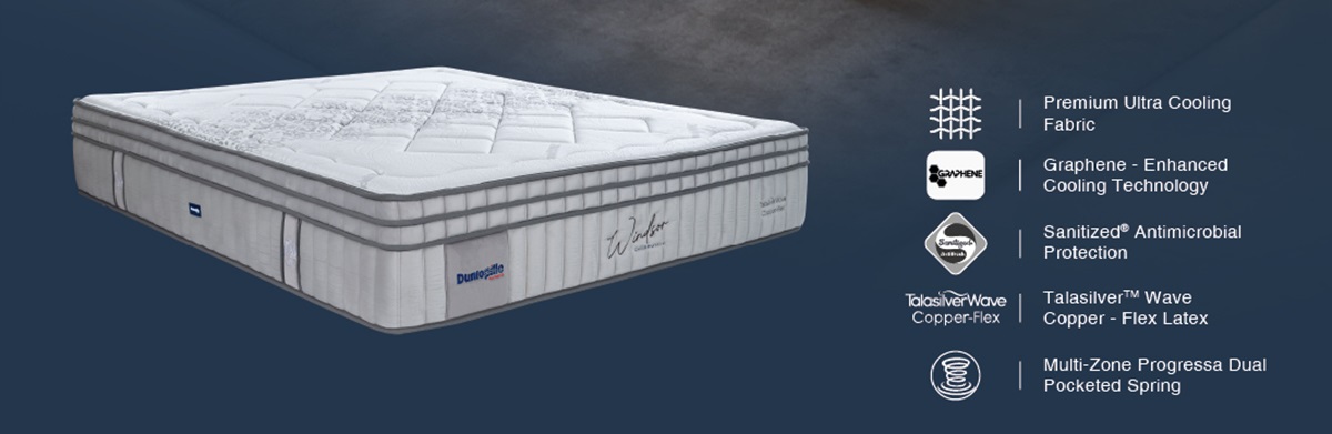 Nệm lò xo Dunlopillo CoolSilk Royale Windsor