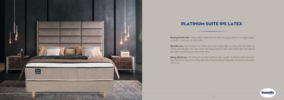 Giường ngủ khách sạn Dunlopillo
