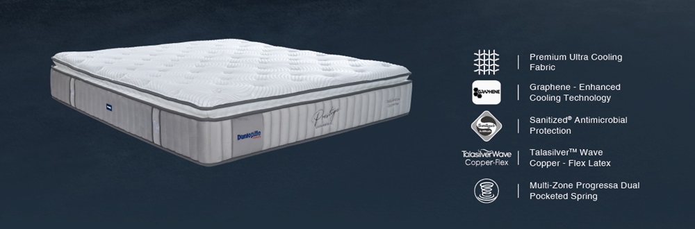 Nệm lò xo Dunlopillo CoolSilk Royale Prestige