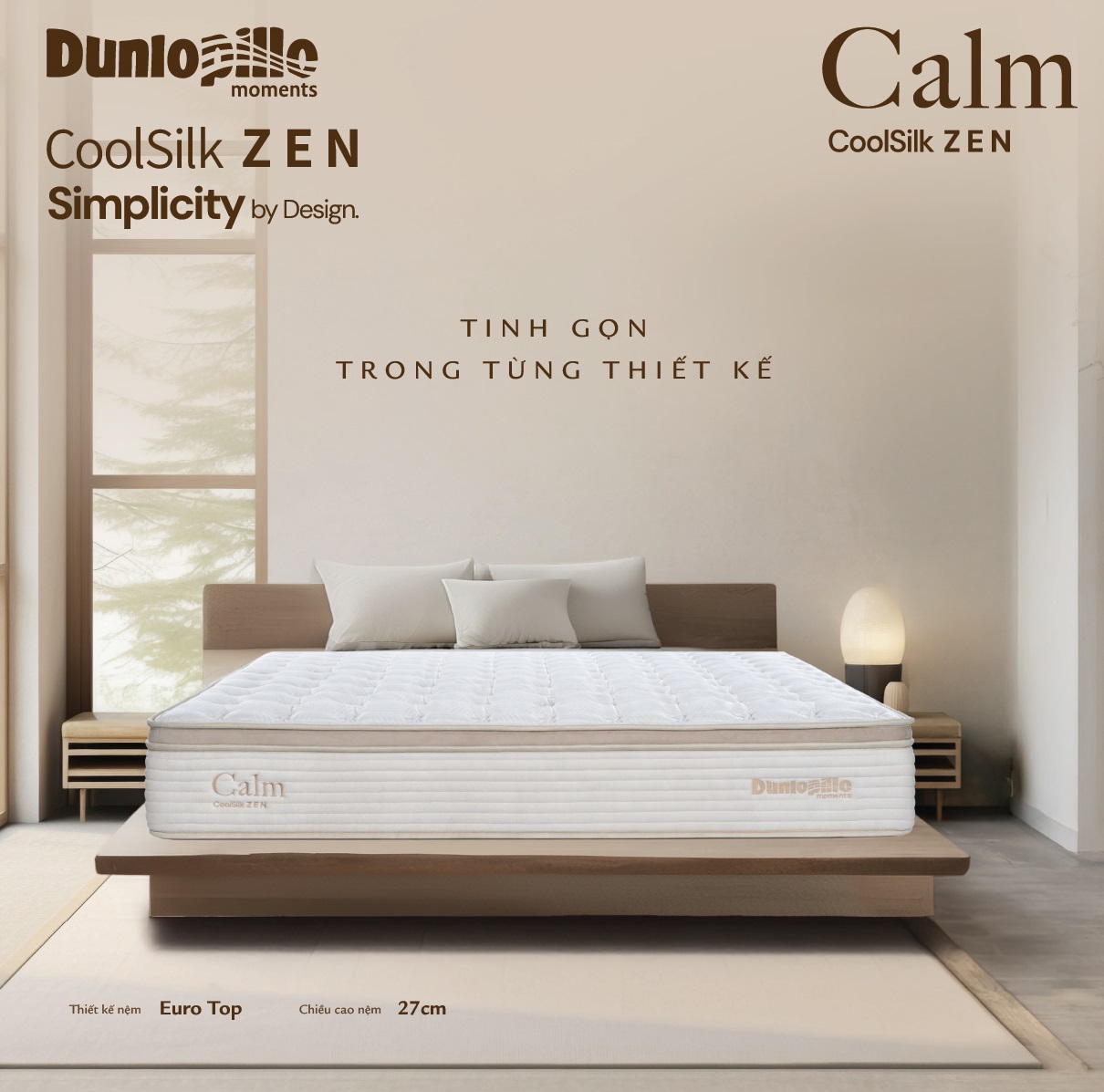 Nệm lò xo CoolSilk Zen Calm