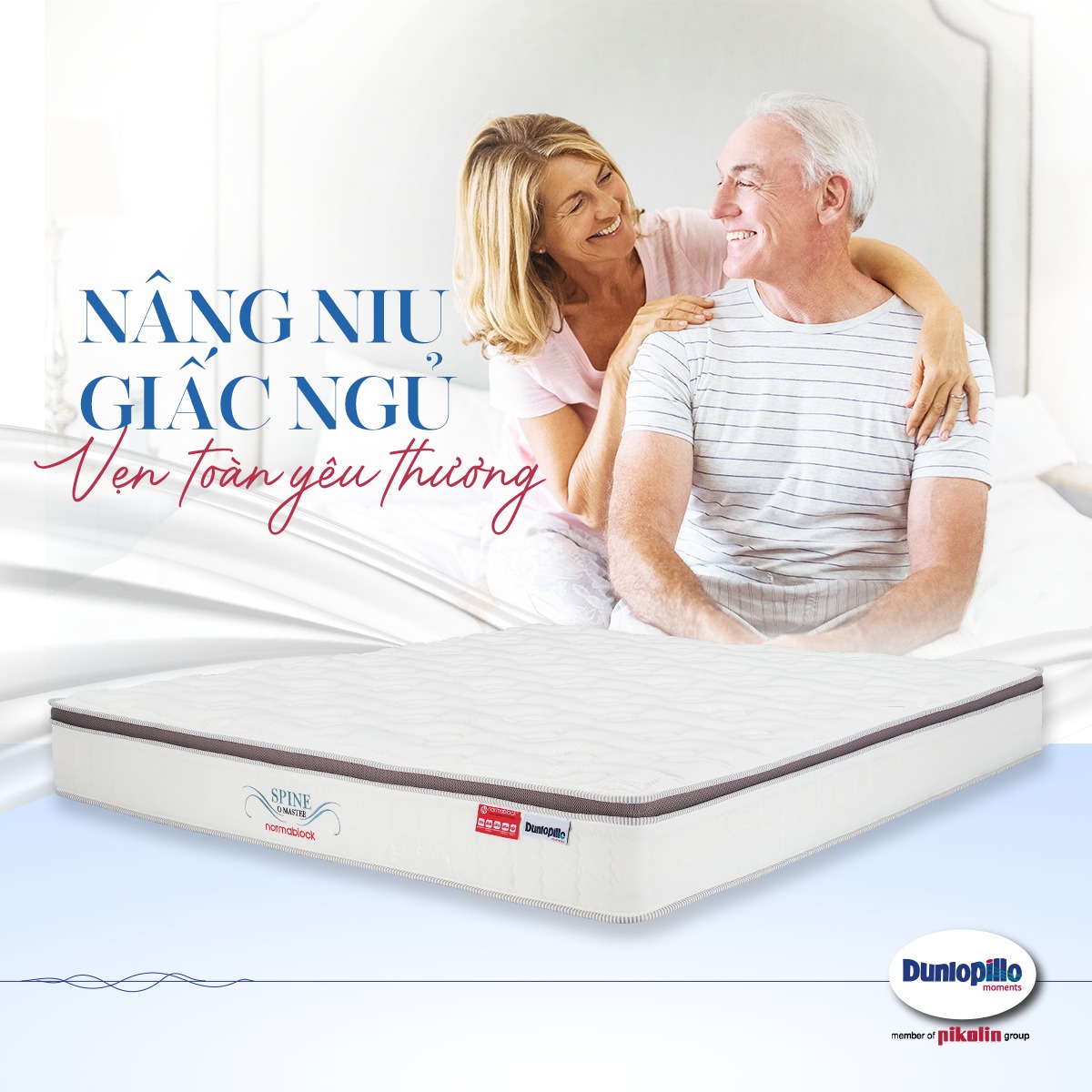 Nệm lò xo Dunlopillo Spine O Master hỗ trợ cột sống