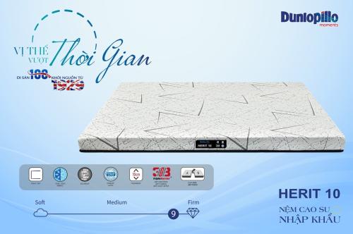 Nệm Cao Su Dunlopillo Herit 10 (Cm)