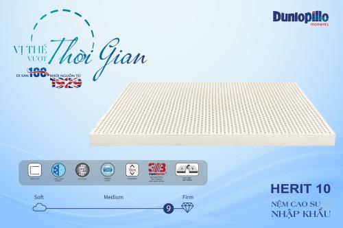Nệm Cao Su Dunlopillo Herit 10 (Cm)